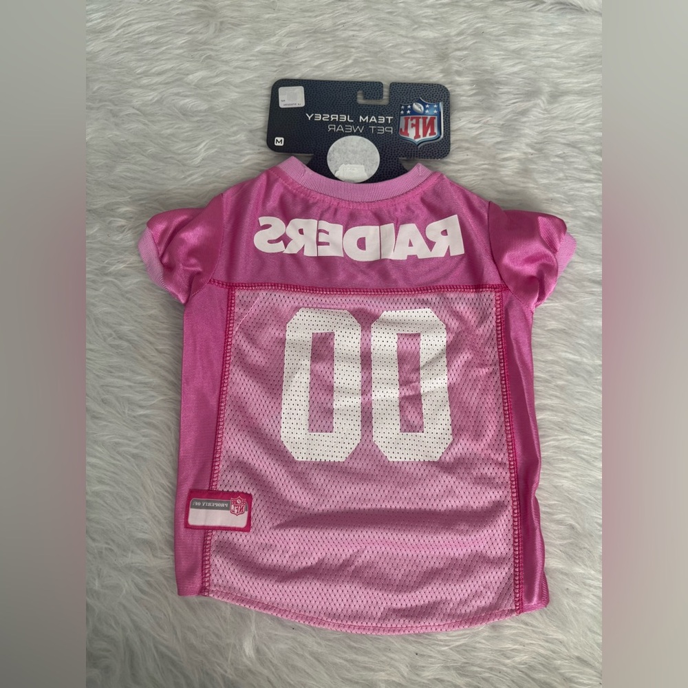 NFL Pink Oakland Raiders dogs Jersey medium
